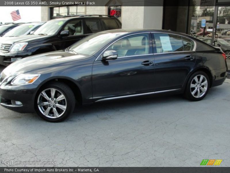 Smoky Granite Mica / Black 2008 Lexus GS 350 AWD