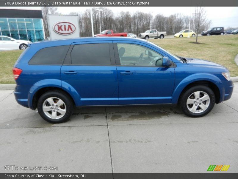 Deep Water Blue Pearl / Dark Slate Gray/Light Graystone 2009 Dodge Journey SXT