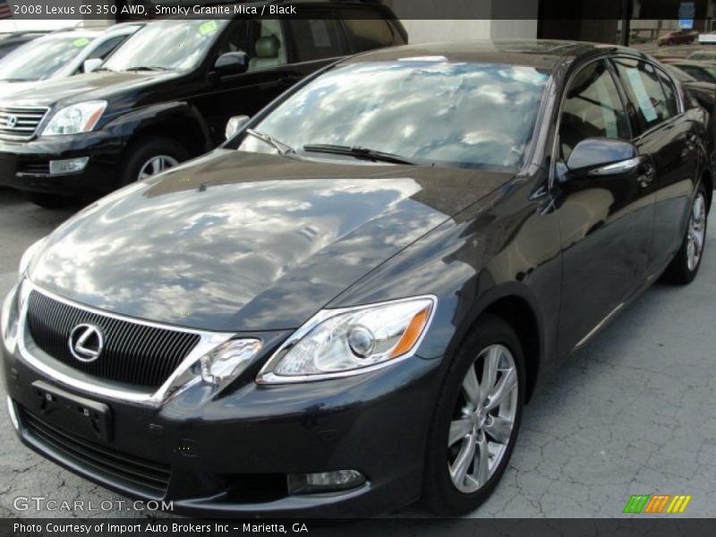 Smoky Granite Mica / Black 2008 Lexus GS 350 AWD