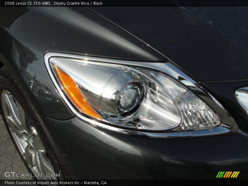Smoky Granite Mica / Black 2008 Lexus GS 350 AWD
