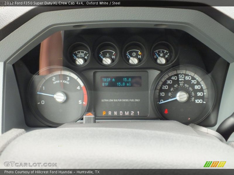 Oxford White / Steel 2012 Ford F350 Super Duty XL Crew Cab 4x4