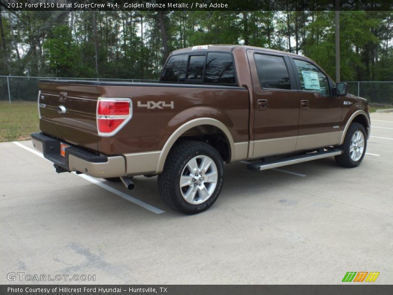 Golden Bronze Metallic / Pale Adobe 2012 Ford F150 Lariat SuperCrew 4x4