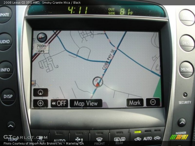 Smoky Granite Mica / Black 2008 Lexus GS 350 AWD