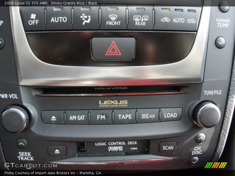 Smoky Granite Mica / Black 2008 Lexus GS 350 AWD
