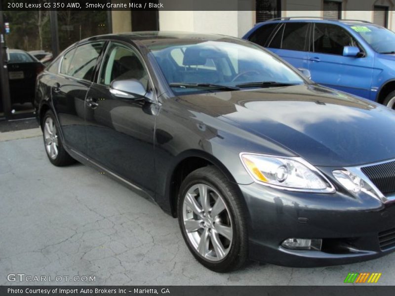Smoky Granite Mica / Black 2008 Lexus GS 350 AWD