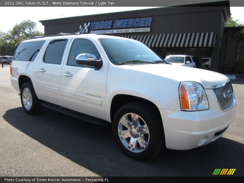 White Diamond Tintcoat / Light Tan 2011 GMC Yukon XL SLT