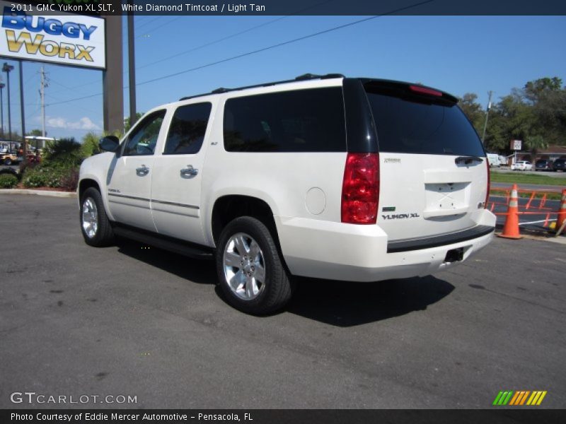 White Diamond Tintcoat / Light Tan 2011 GMC Yukon XL SLT