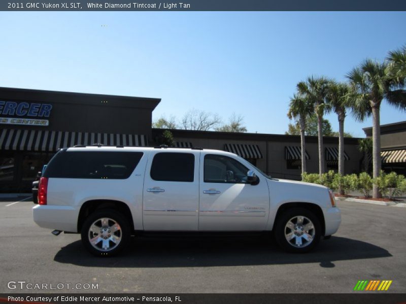 White Diamond Tintcoat / Light Tan 2011 GMC Yukon XL SLT