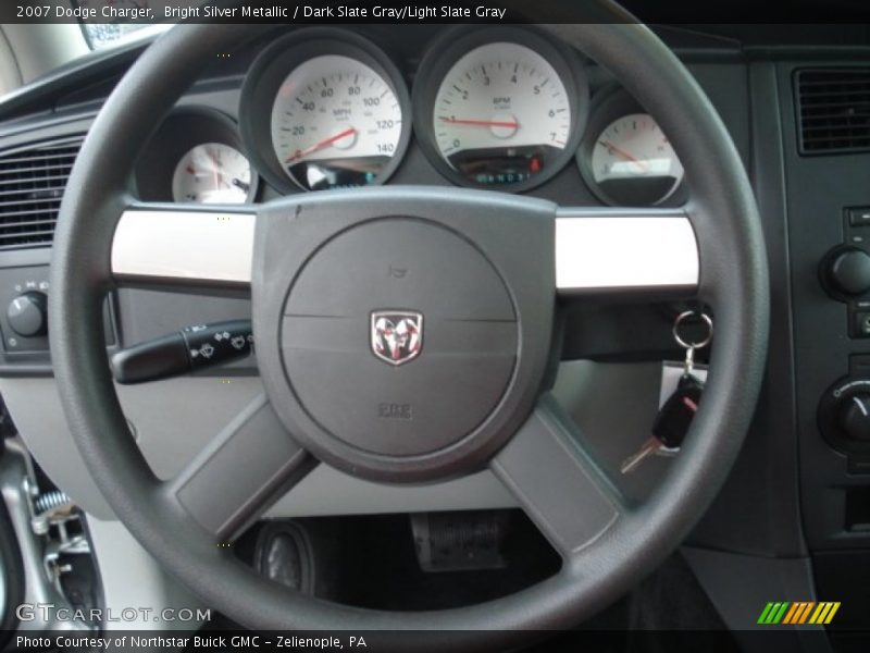 Bright Silver Metallic / Dark Slate Gray/Light Slate Gray 2007 Dodge Charger