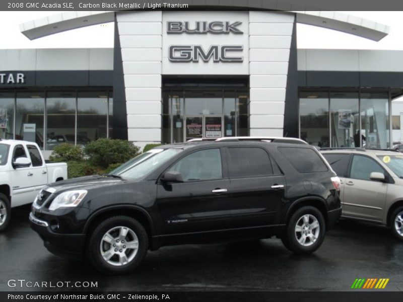 Carbon Black Metallic / Light Titanium 2008 GMC Acadia SLE