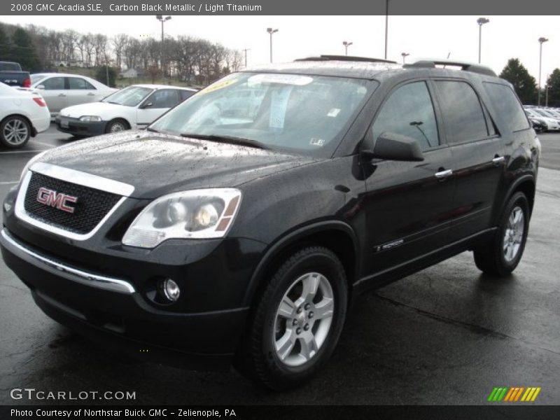 Carbon Black Metallic / Light Titanium 2008 GMC Acadia SLE