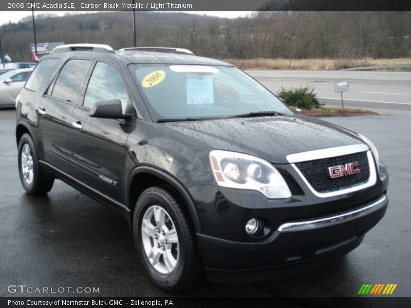 Carbon Black Metallic / Light Titanium 2008 GMC Acadia SLE