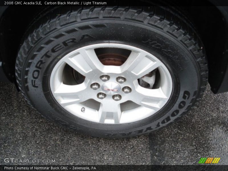 Carbon Black Metallic / Light Titanium 2008 GMC Acadia SLE