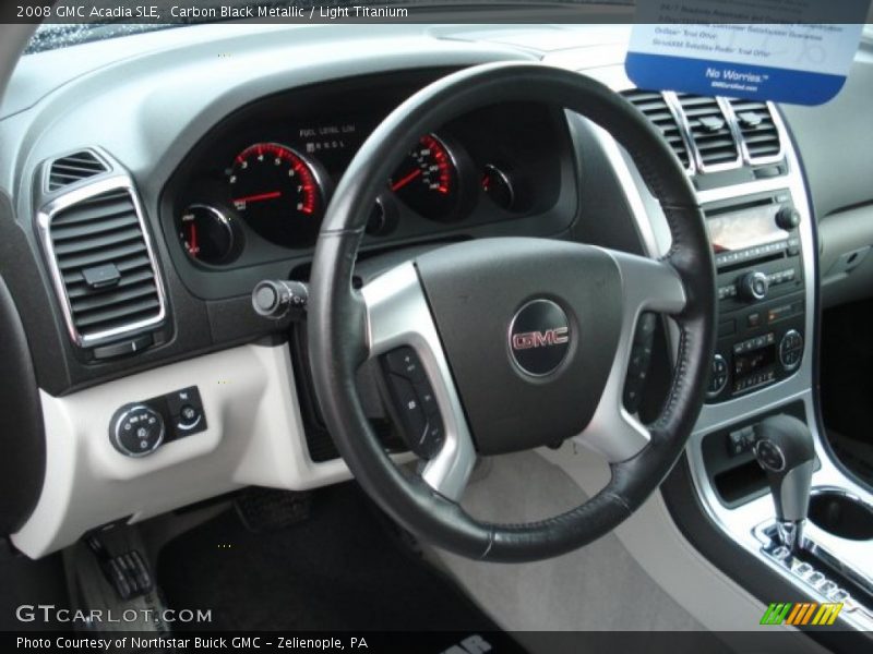 Carbon Black Metallic / Light Titanium 2008 GMC Acadia SLE
