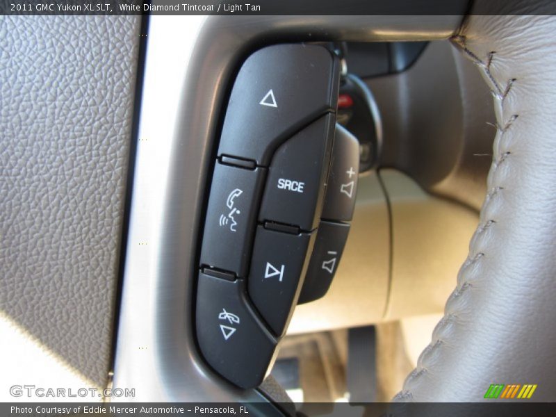 White Diamond Tintcoat / Light Tan 2011 GMC Yukon XL SLT