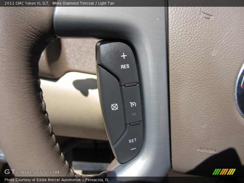 White Diamond Tintcoat / Light Tan 2011 GMC Yukon XL SLT