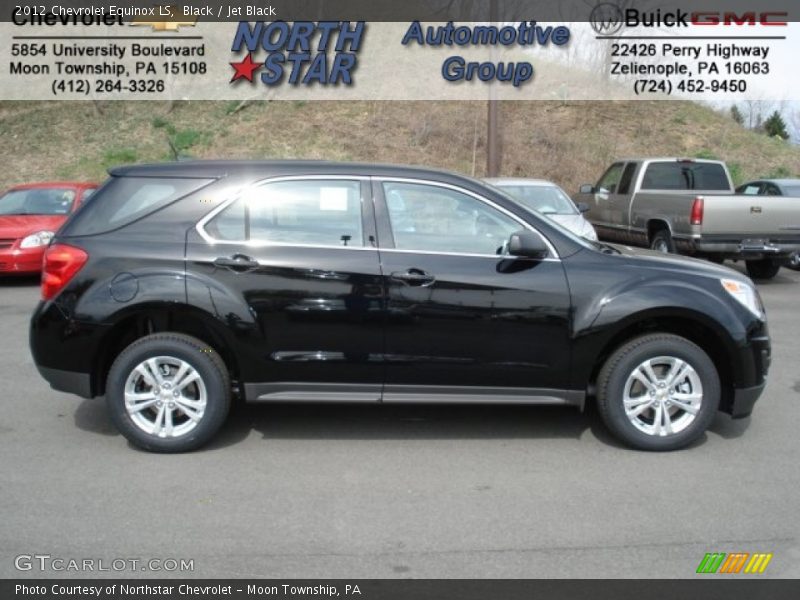 Black / Jet Black 2012 Chevrolet Equinox LS