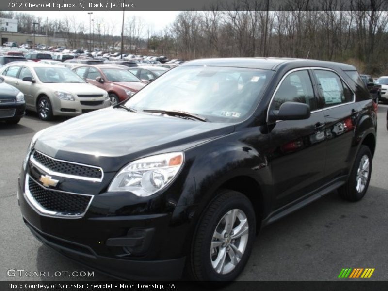Black / Jet Black 2012 Chevrolet Equinox LS