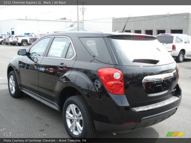 Black / Jet Black 2012 Chevrolet Equinox LS