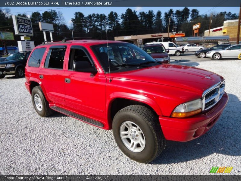 Flame Red / Dark Slate Gray 2002 Dodge Durango SLT 4x4