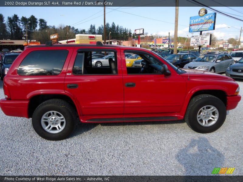 Flame Red / Dark Slate Gray 2002 Dodge Durango SLT 4x4