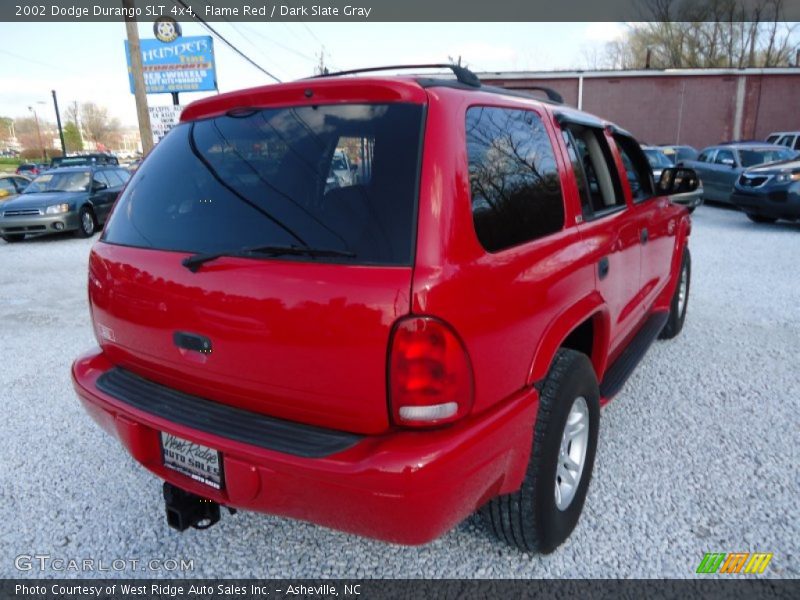 Flame Red / Dark Slate Gray 2002 Dodge Durango SLT 4x4