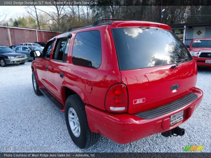 Flame Red / Dark Slate Gray 2002 Dodge Durango SLT 4x4