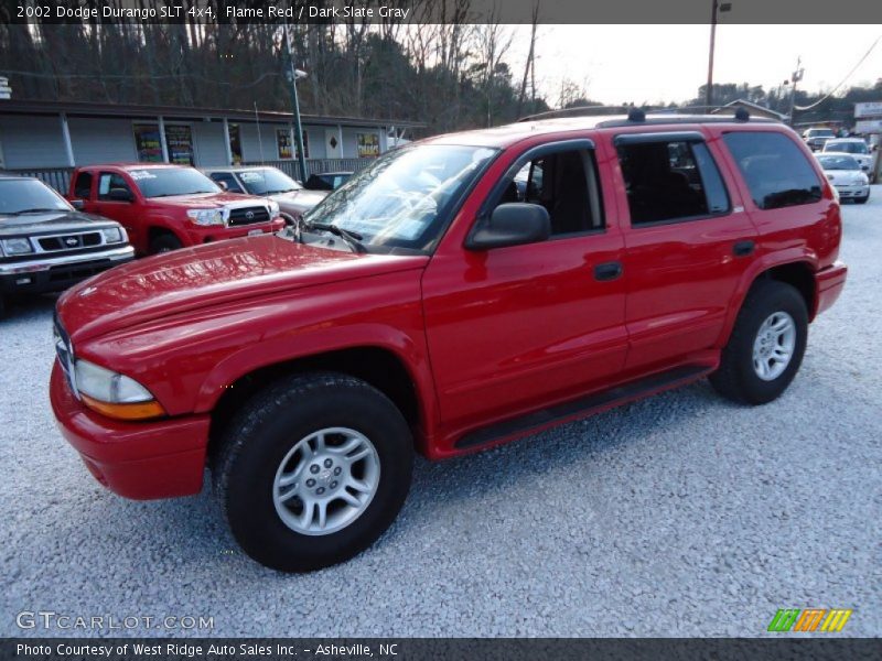 Flame Red / Dark Slate Gray 2002 Dodge Durango SLT 4x4