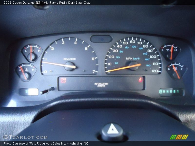  2002 Durango SLT 4x4 SLT 4x4 Gauges