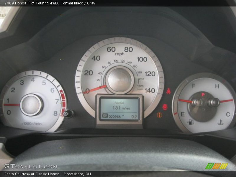 Formal Black / Gray 2009 Honda Pilot Touring 4WD