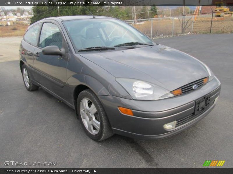 Liquid Grey Metallic / Medium Graphite 2003 Ford Focus ZX3 Coupe