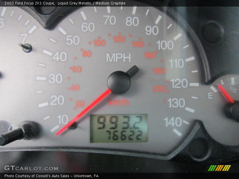 Liquid Grey Metallic / Medium Graphite 2003 Ford Focus ZX3 Coupe