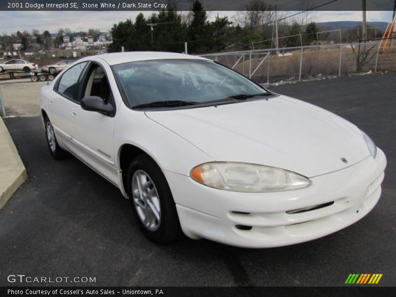 Stone White / Dark Slate Gray 2001 Dodge Intrepid SE