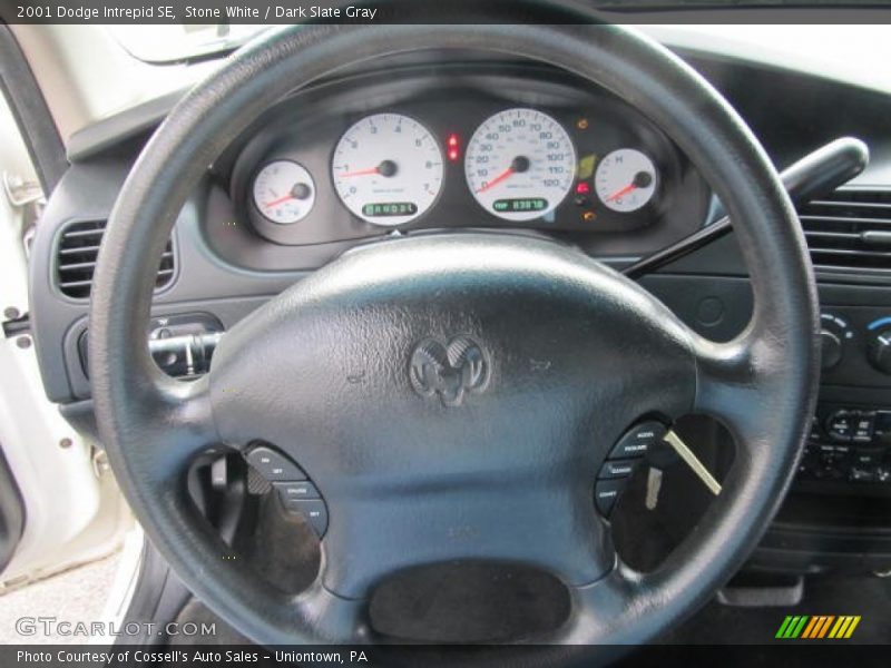 Stone White / Dark Slate Gray 2001 Dodge Intrepid SE