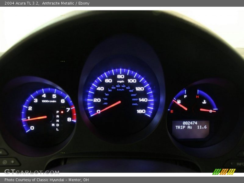 Anthracite Metallic / Ebony 2004 Acura TL 3.2