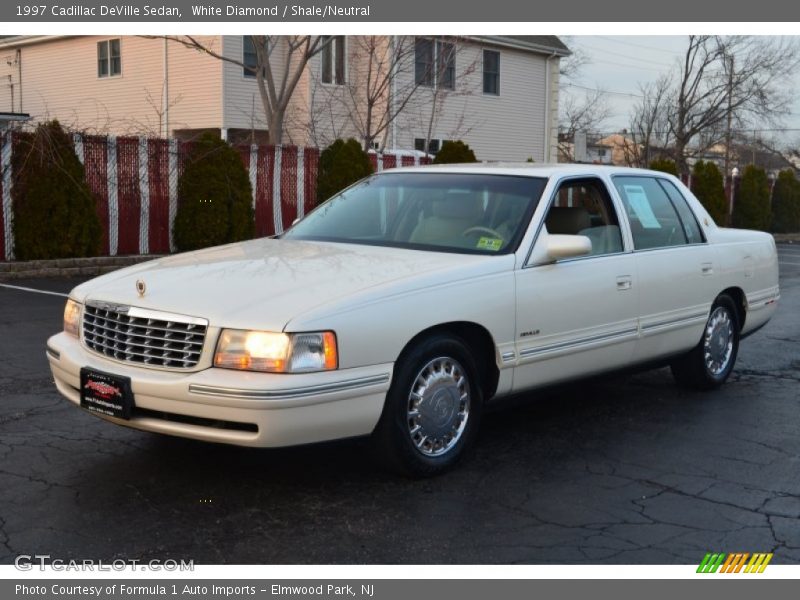 White Diamond / Shale/Neutral 1997 Cadillac DeVille Sedan