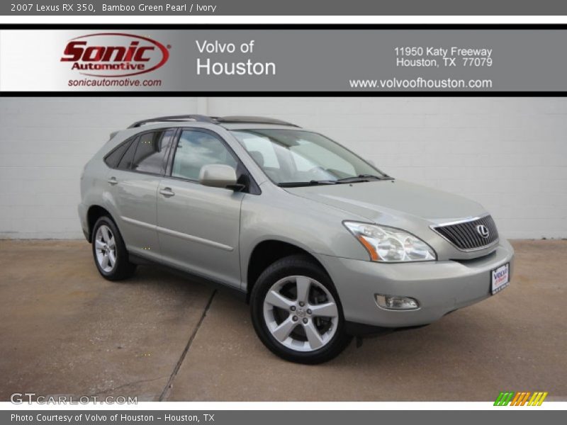 Bamboo Green Pearl / Ivory 2007 Lexus RX 350