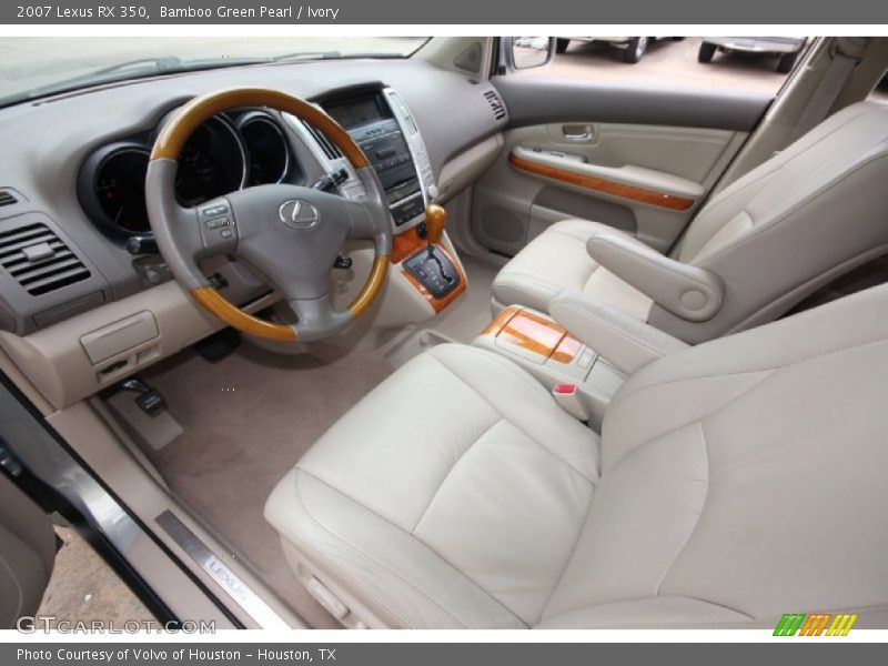 Bamboo Green Pearl / Ivory 2007 Lexus RX 350