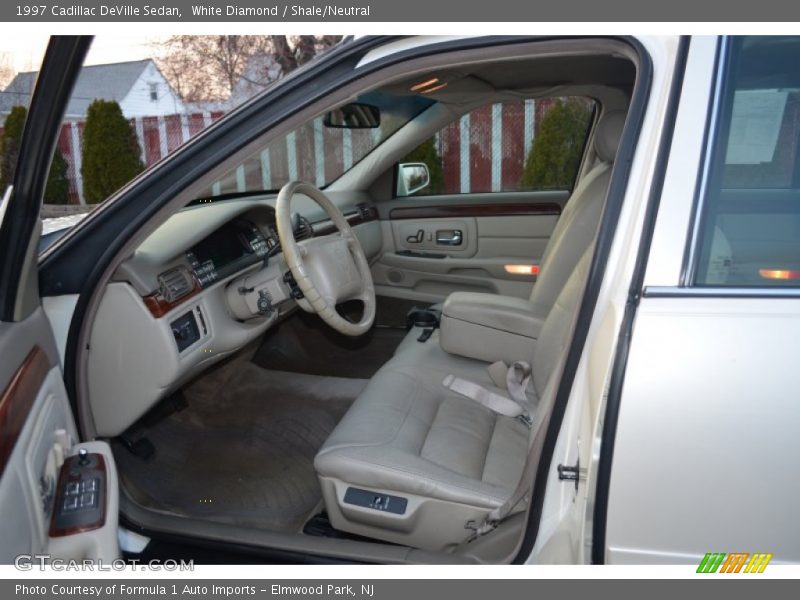 White Diamond / Shale/Neutral 1997 Cadillac DeVille Sedan