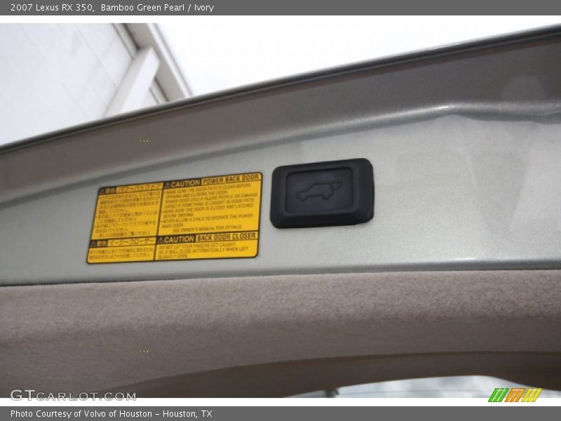 Bamboo Green Pearl / Ivory 2007 Lexus RX 350
