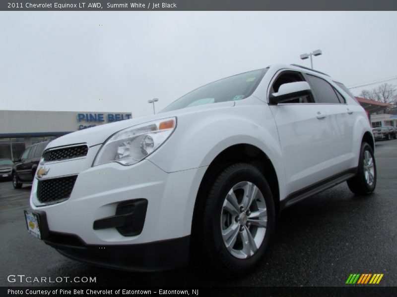Summit White / Jet Black 2011 Chevrolet Equinox LT AWD