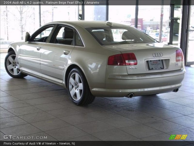Platinum Beige Pearl Effect / Amaretto 2004 Audi A8 L 4.2 quattro
