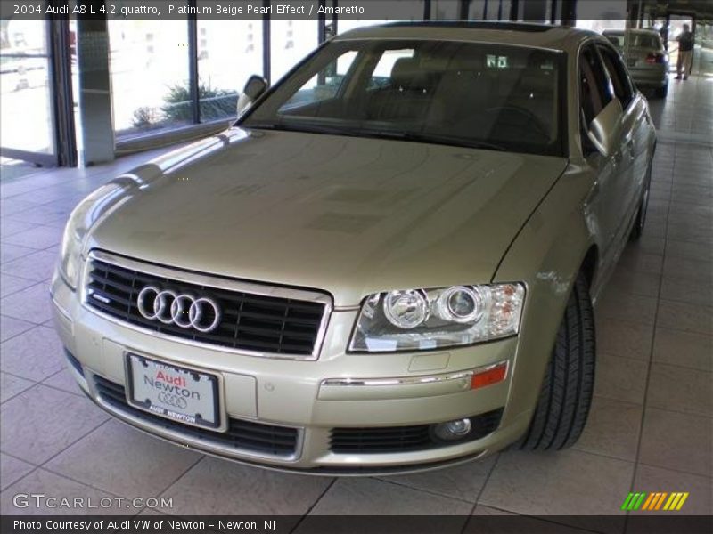 Platinum Beige Pearl Effect / Amaretto 2004 Audi A8 L 4.2 quattro