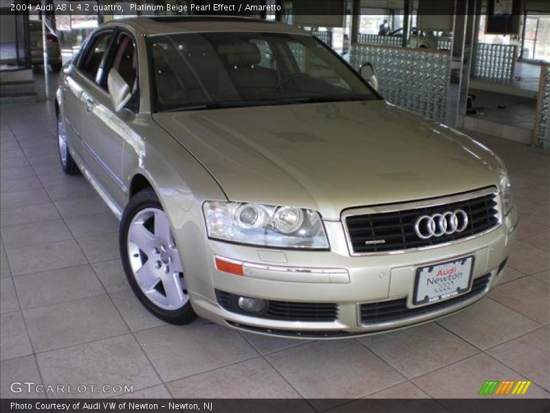 Platinum Beige Pearl Effect / Amaretto 2004 Audi A8 L 4.2 quattro