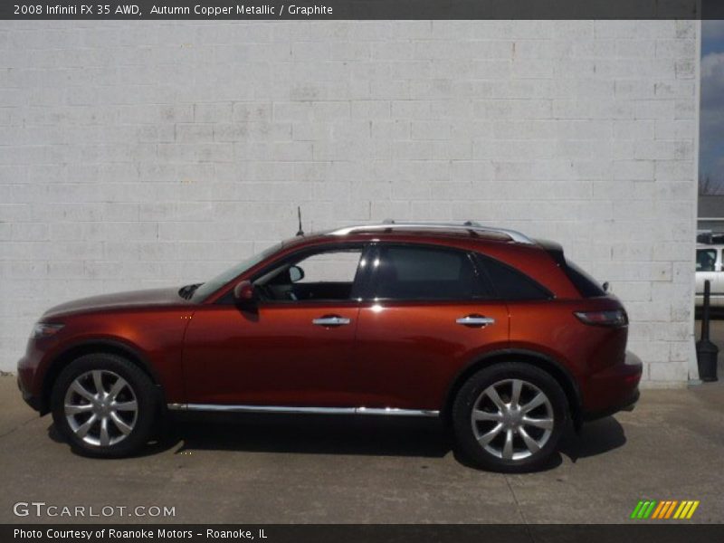 Autumn Copper Metallic / Graphite 2008 Infiniti FX 35 AWD