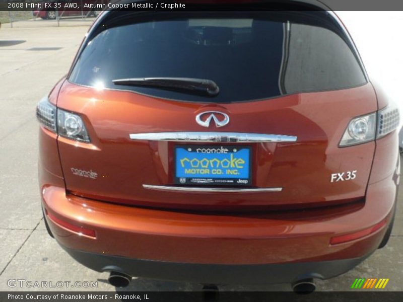 Autumn Copper Metallic / Graphite 2008 Infiniti FX 35 AWD