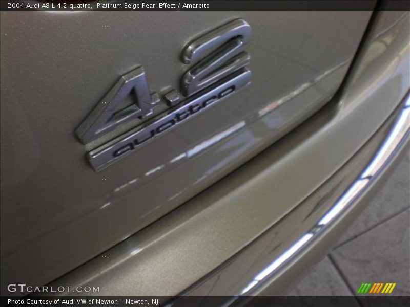 Platinum Beige Pearl Effect / Amaretto 2004 Audi A8 L 4.2 quattro