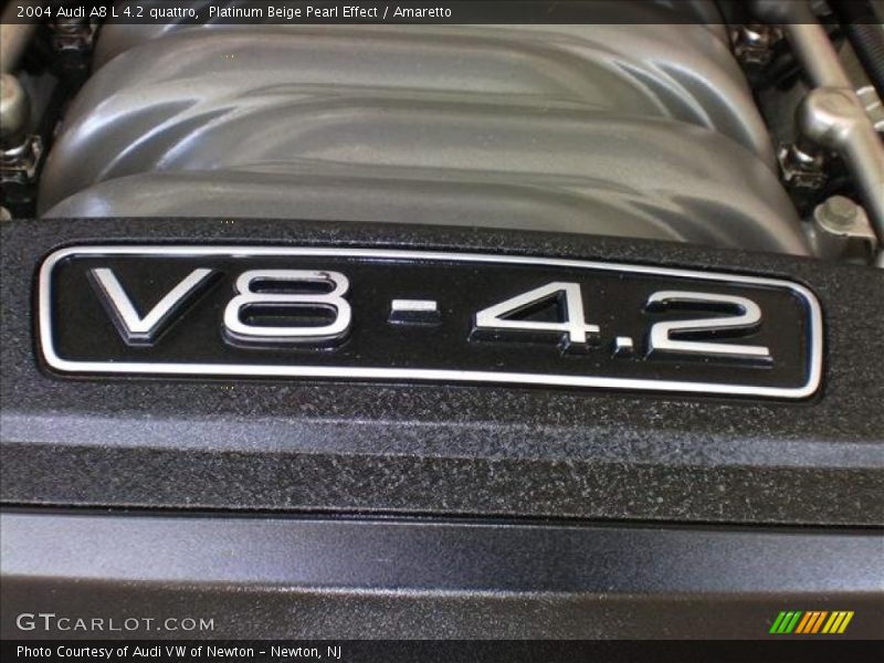 Platinum Beige Pearl Effect / Amaretto 2004 Audi A8 L 4.2 quattro