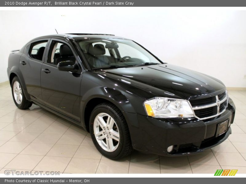 Brilliant Black Crystal Pearl / Dark Slate Gray 2010 Dodge Avenger R/T