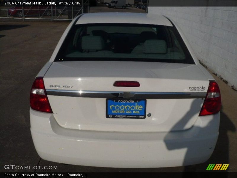 White / Gray 2004 Chevrolet Malibu Sedan